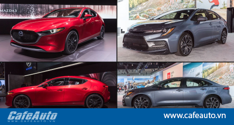  Emocionante enfrentamiento: Mazda3 2019 vs Toyota Corolla 2020 - CafeAuto.Vn