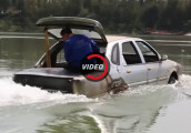 Thợ máy Trung Quốc chế tạo chiếc xe lội trên sông nước