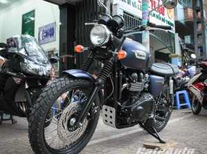 Ngắm “xế lạ” Triumph Scrambler 2014 mới về Việt Nam